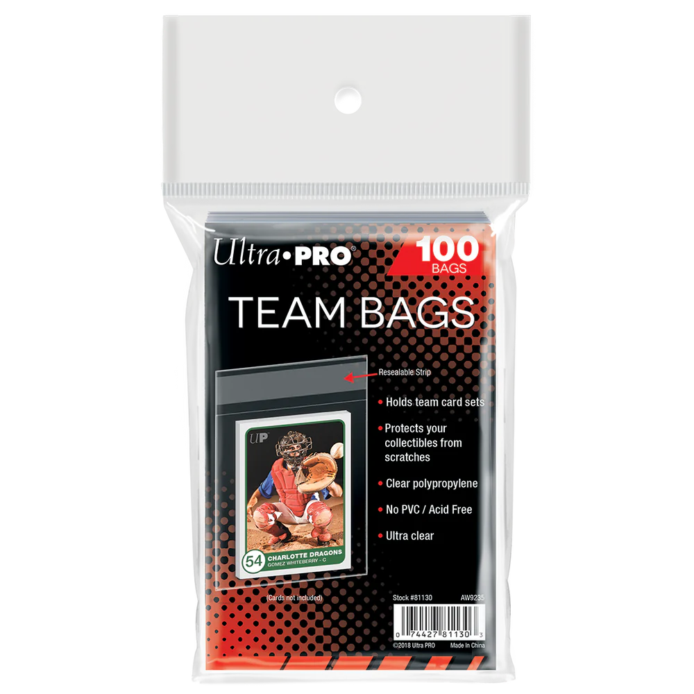 Ultra Pro Team Bags (Plastik Pelindung Top Loader isi 100 pcs / pack)