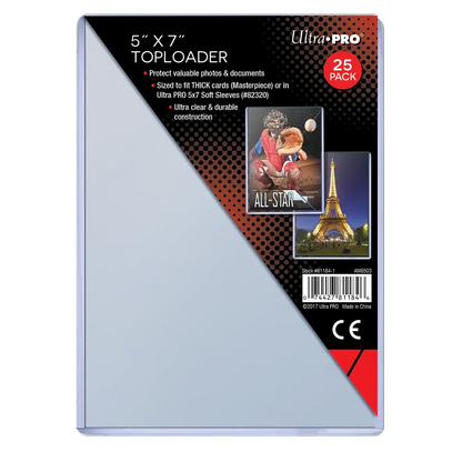 Ultra Pro Top Loader (5" x 7") - Pack of 25