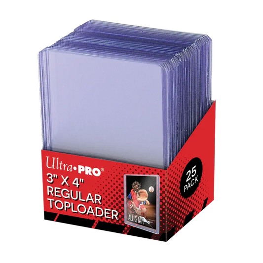 Ultra Pro 3" X 4" 35pt Clear Regular Toploaders (isi 25 / pack) Nimitz Cards