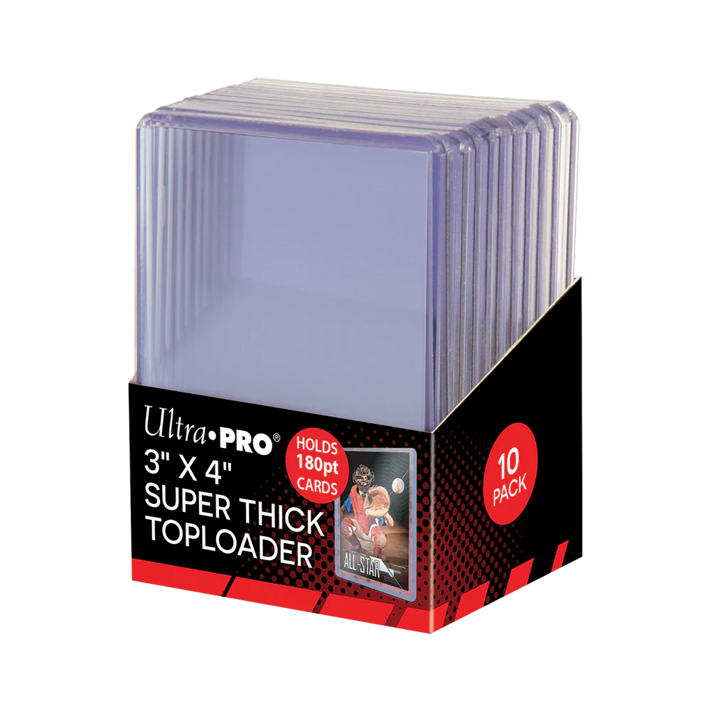 Ultra Pro 180pt Top Loaders (isi 10 / pack). Ketebalan max 4,572mm