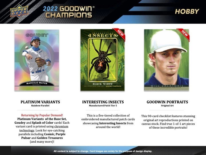 2022 Upper Deck Goodwin Champions Hobby Box