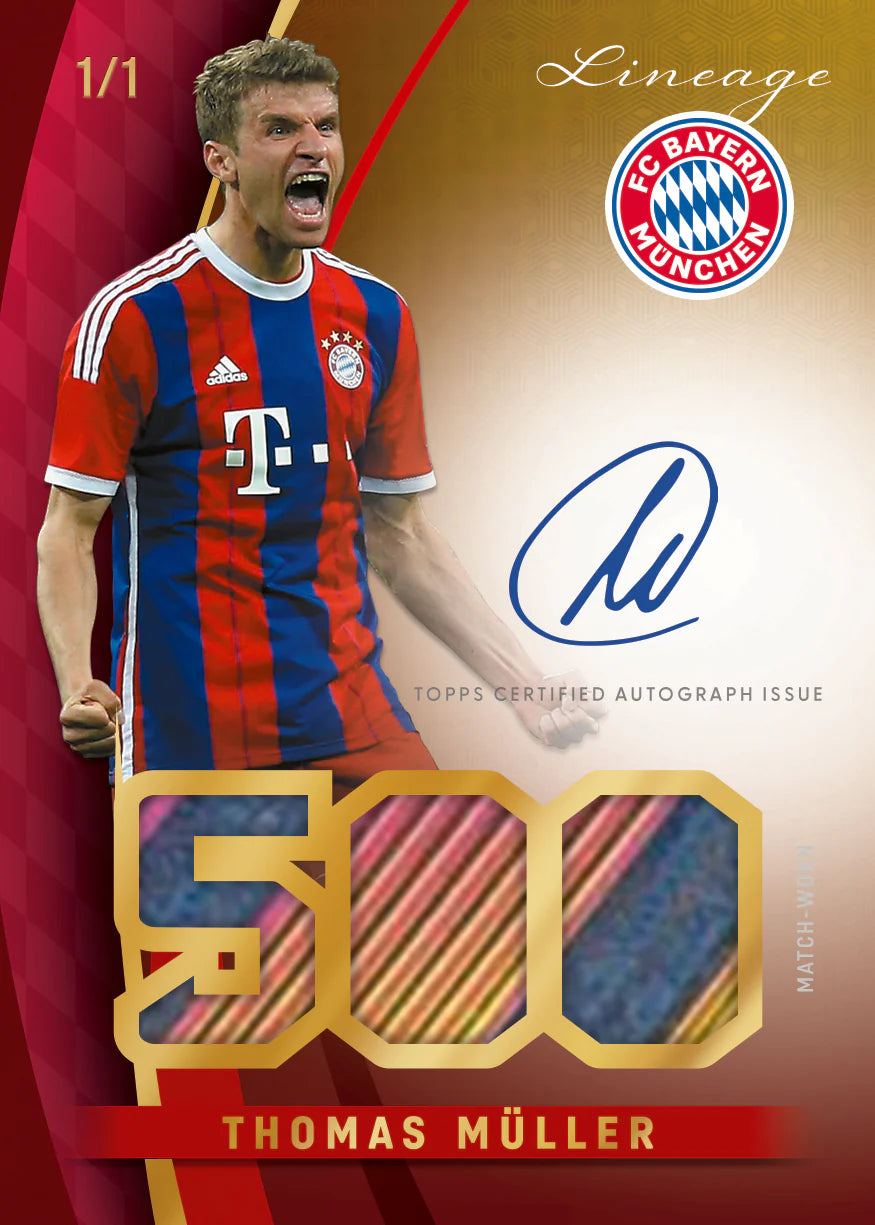 2025/26 Topps Lineage FC Bayern München Autograph Tomas Muller Relic