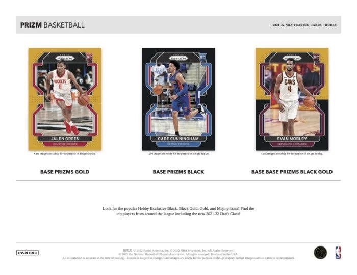 2021/22 Panini Prizm Basketball Hobby Pack (12 kartu per pack)