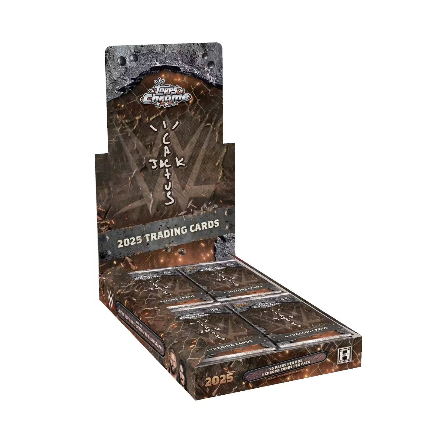 2025 Topps Chrome WWE x Cactus Jack Wrestling Hobby Box Inside