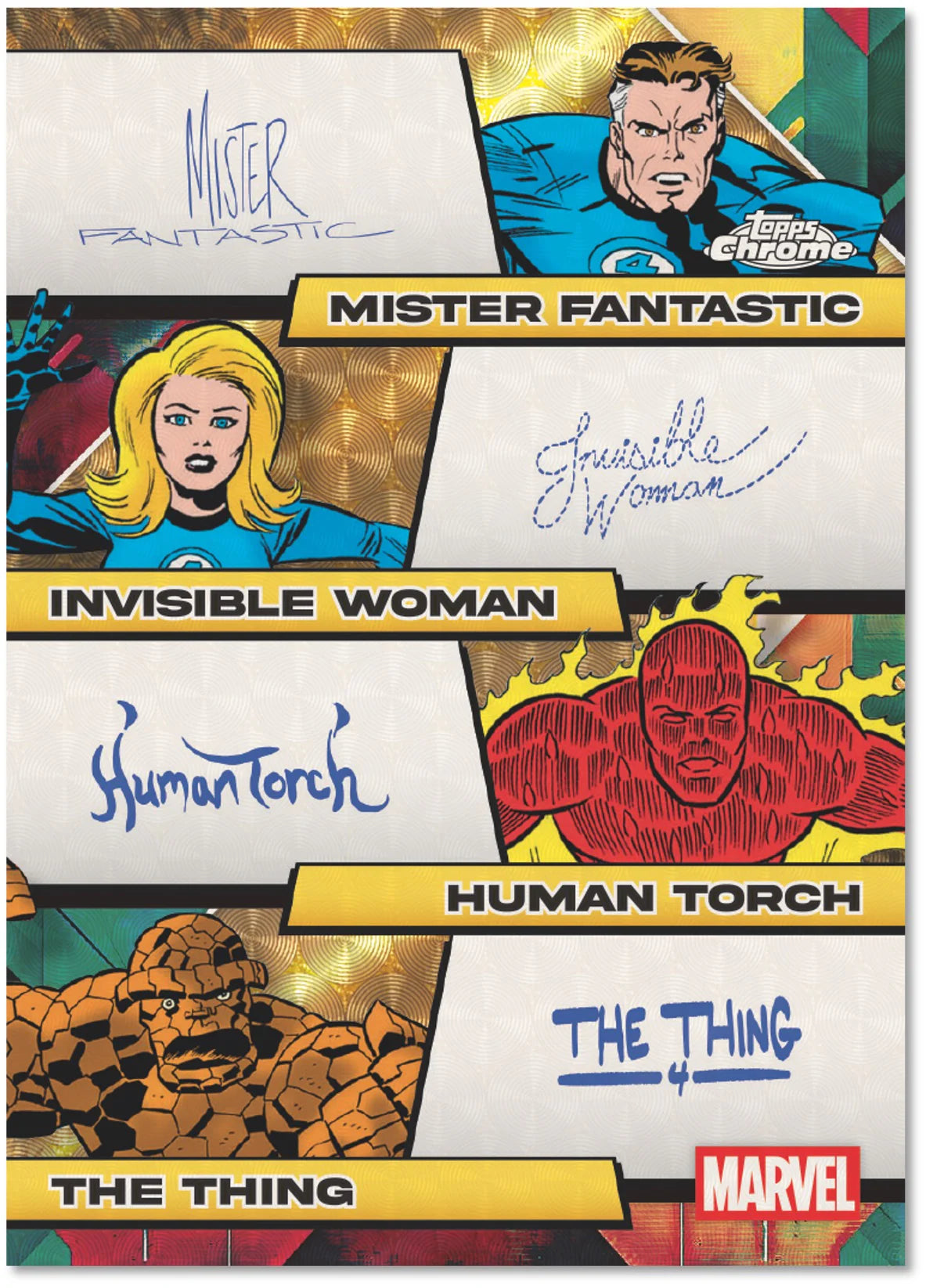 2025 Marvel Comics Chrome Hobby Box Fantastic 4 Autograph