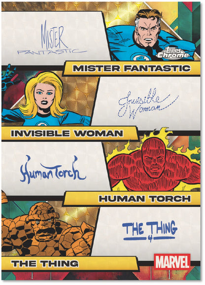 2025 Marvel Comics Chrome Hobby Box Fantastic 4 Autograph