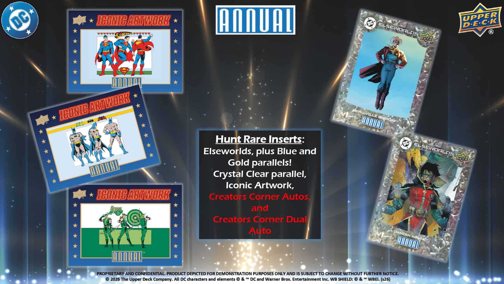 2024/25 DC Annual Hobby Box 6 Variant Cover Parallel Cards