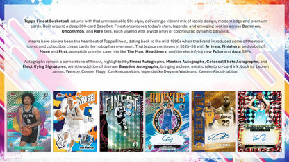 2025/26 Topps Finest Basketball Hobby Detail