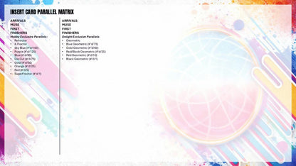 2025/26 Topps Finest Basketball Hobby Insert Card Parallel Matrix