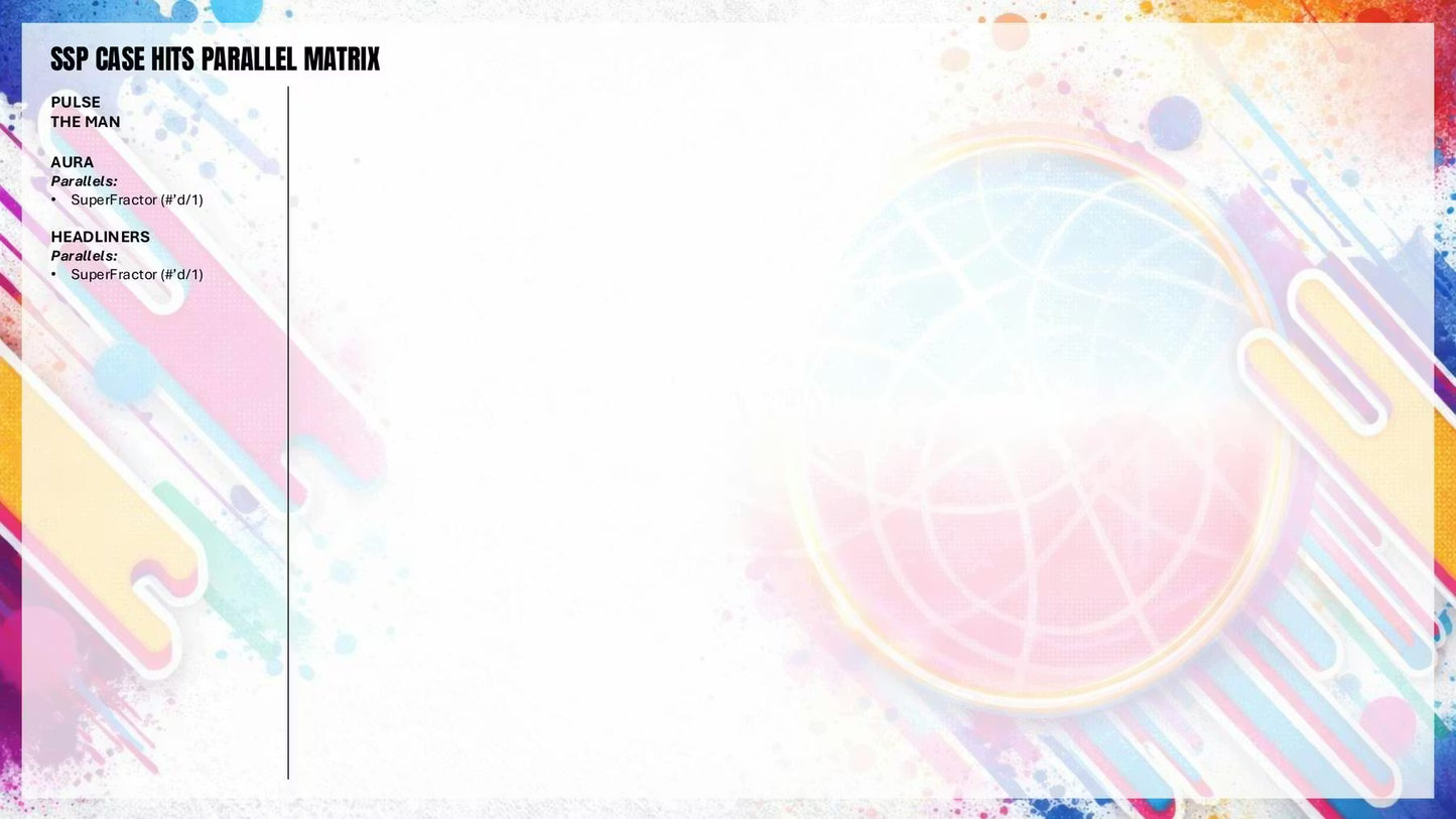 2025/26 Topps Finest Basketball Hobby SSP Case Hits Parallel Matrix