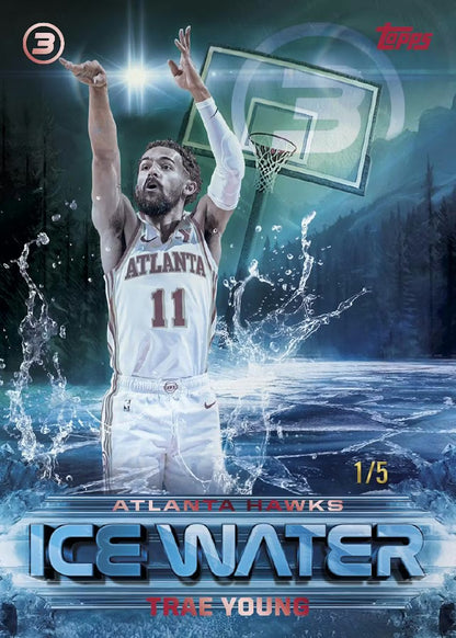 2025/26 Topps Three Basketball Hobby Box Altanta Hawks Ice Water Trae Young