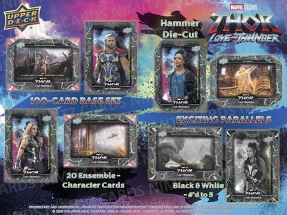 2024 Upper Deck Marvel Studios Thor Love and Thunder Hobby Box (15 pack per box, 6 kartu per pack) - Kejar Natalie Portman dan Chris Hemsworth autograph