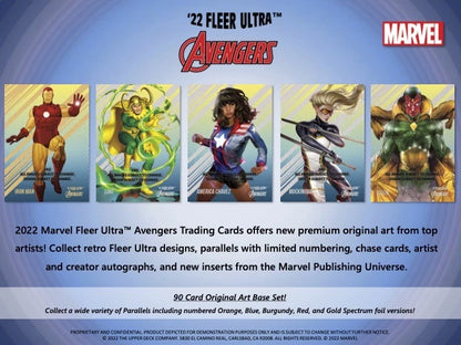 2022 Upper Deck Marvel Fleer Ultra Avengers Hobby Box