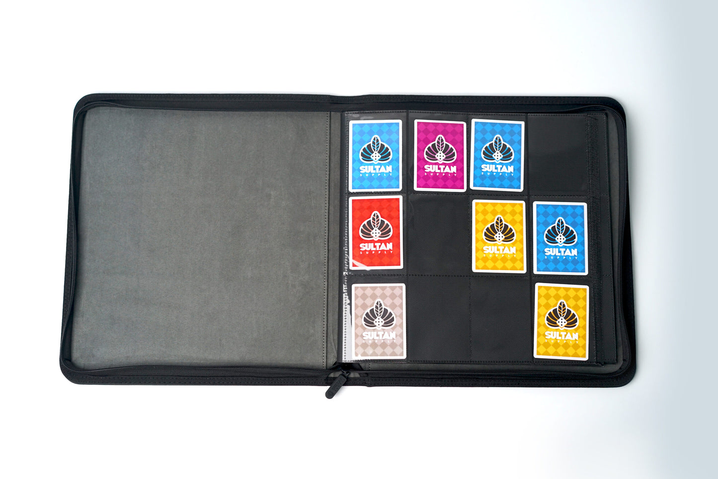 Sultan Playset 12-Pocket Leather Binder Black (20 lembar, total 480 kartu)