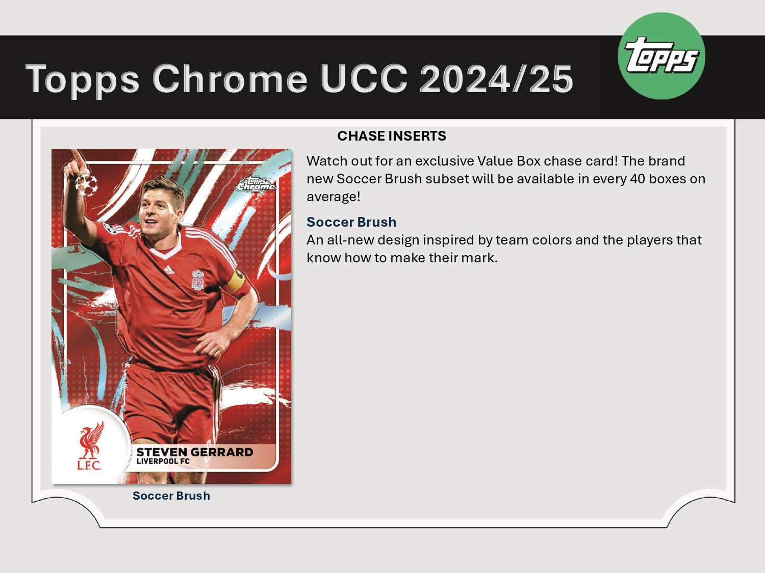 2024/25 Topps Chrome UEFA Club Competitions - Soccer Brush