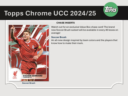 2024/25 Topps Chrome UEFA Club Competitions - Soccer Brush