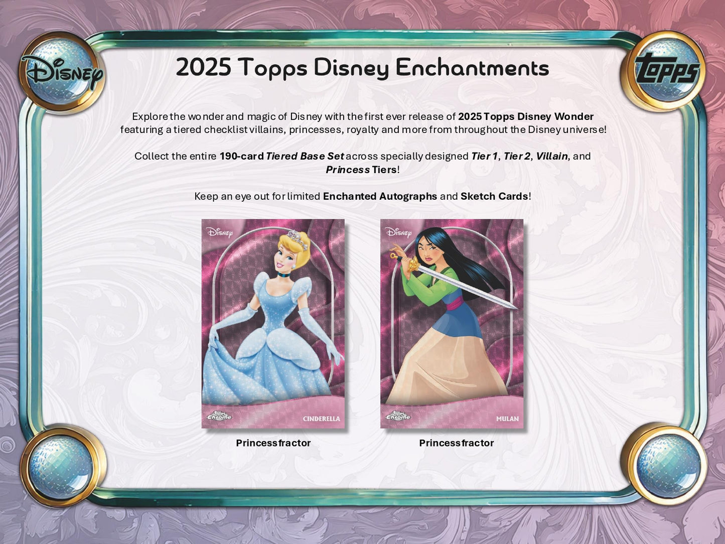 2025 Topps Disney Wonder Hobby Box Princess fractor