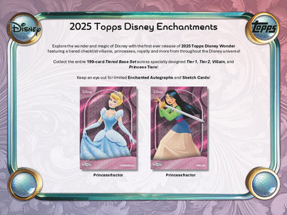 2025 Topps Disney Wonder Hobby Box Princess fractor