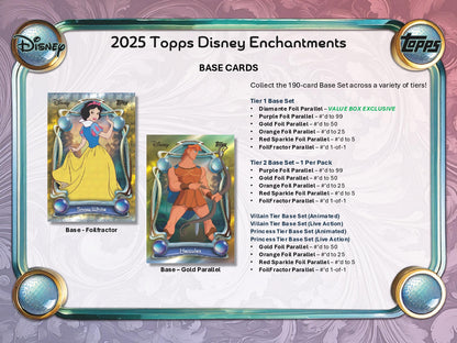2025 Topps Disney Wonder Hobby Box Gold Card