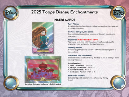 2025 Topps Disney Wonder Hobby Box Insert Cards
