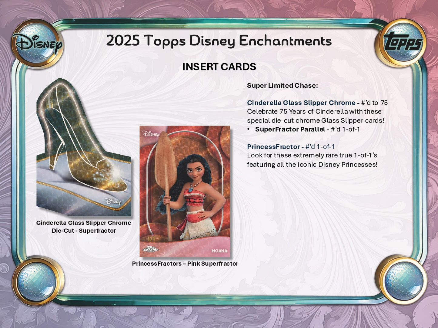 2025 Topps Disney Wonder Hobby Box Superfractor Card