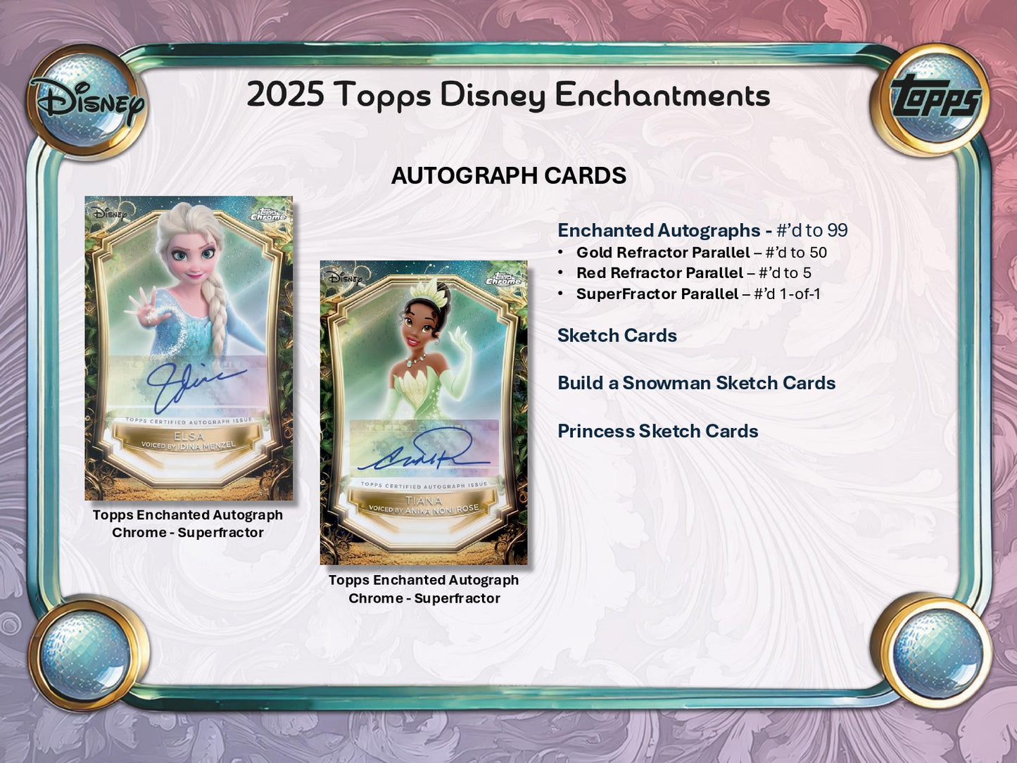 2025 Topps Disney Wonder Hobby Box Autograph Card