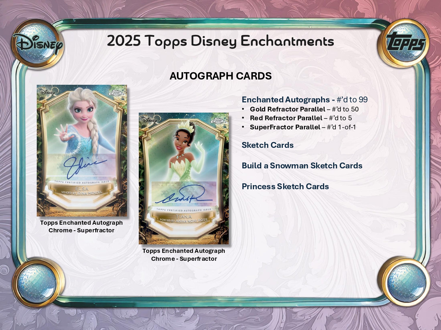 2025 Topps Disney Wonder Hobby Box Autograph Card