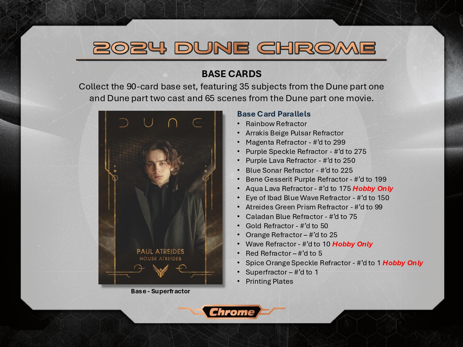2024 Topss Dune Chrome Paul Atreides