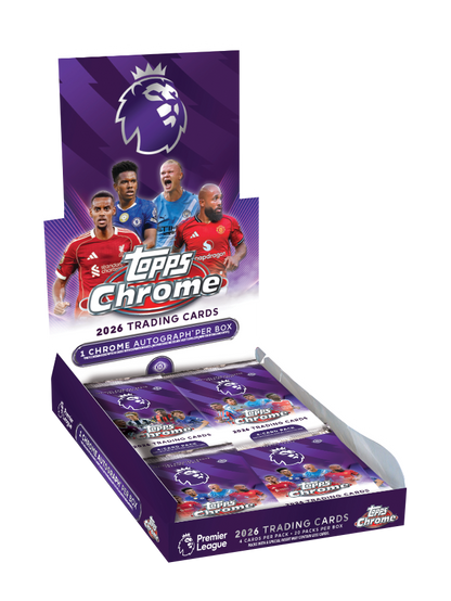 2026 Topps Chrome Premier League Hobby Box