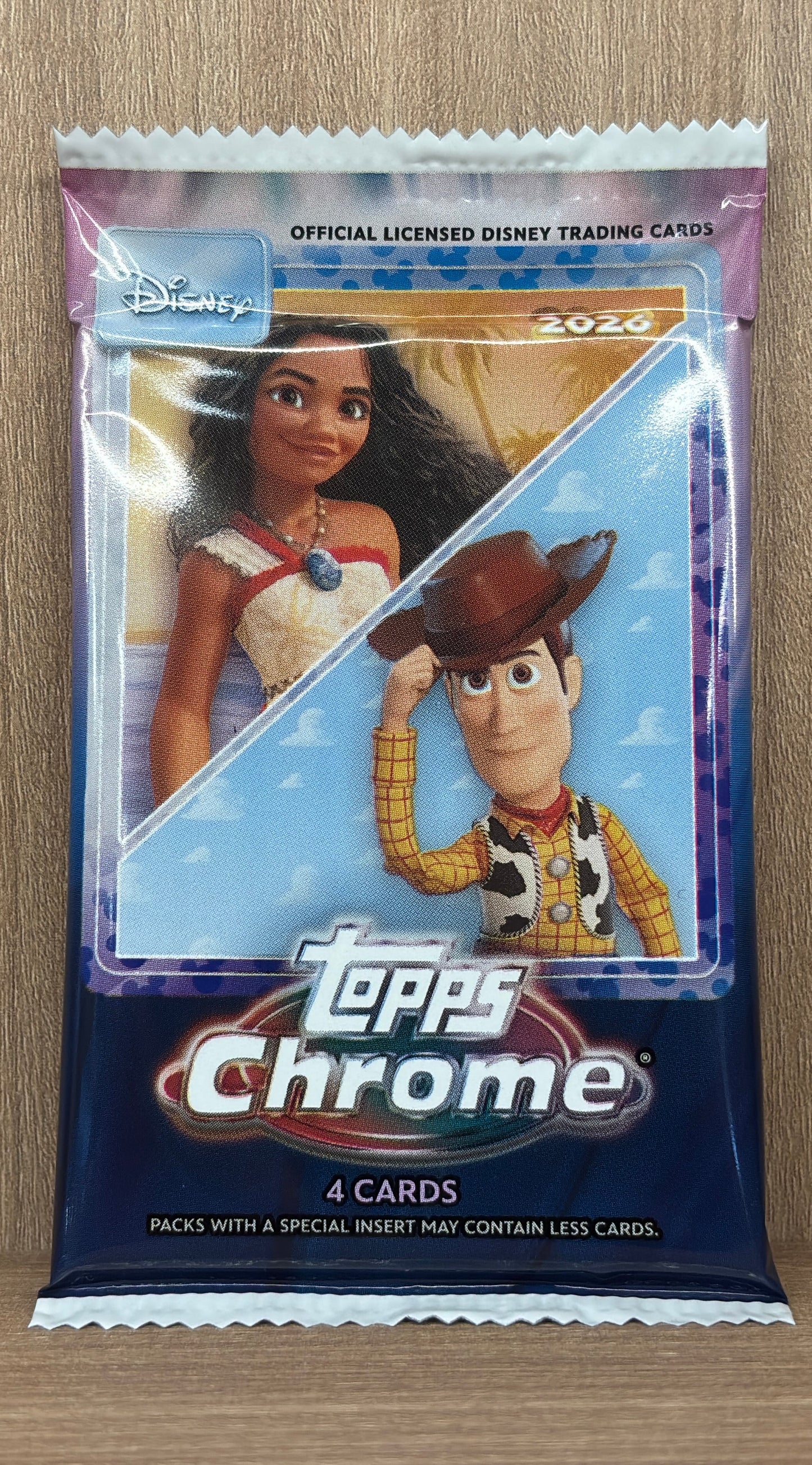 2026 Topps Chrome Disney Value Pack (4 cards per pack)