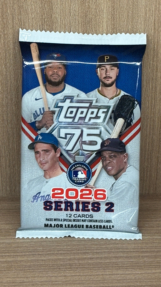 2026 Topps Series 2 Baseball Value Pack (12 Cards Per Pack)