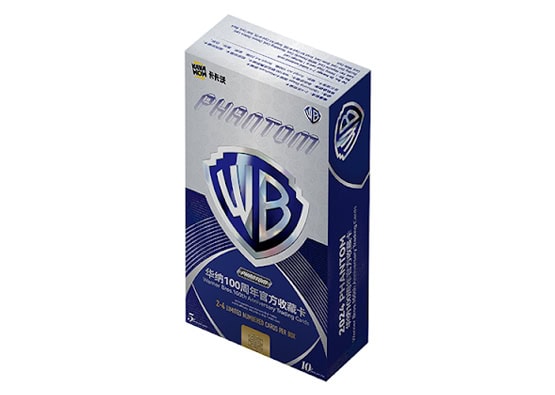2024 Kakawow Phantom Warner Bros 100th Anniversary Trading Cards Hobby Box (10 pack per box, 5 kartu per pack) - 2 sampai 4 numbered cards per box