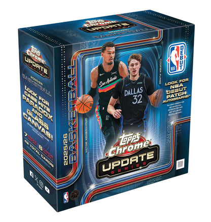 2025/26 Topps Chrome Update Series Basketball Mega Box