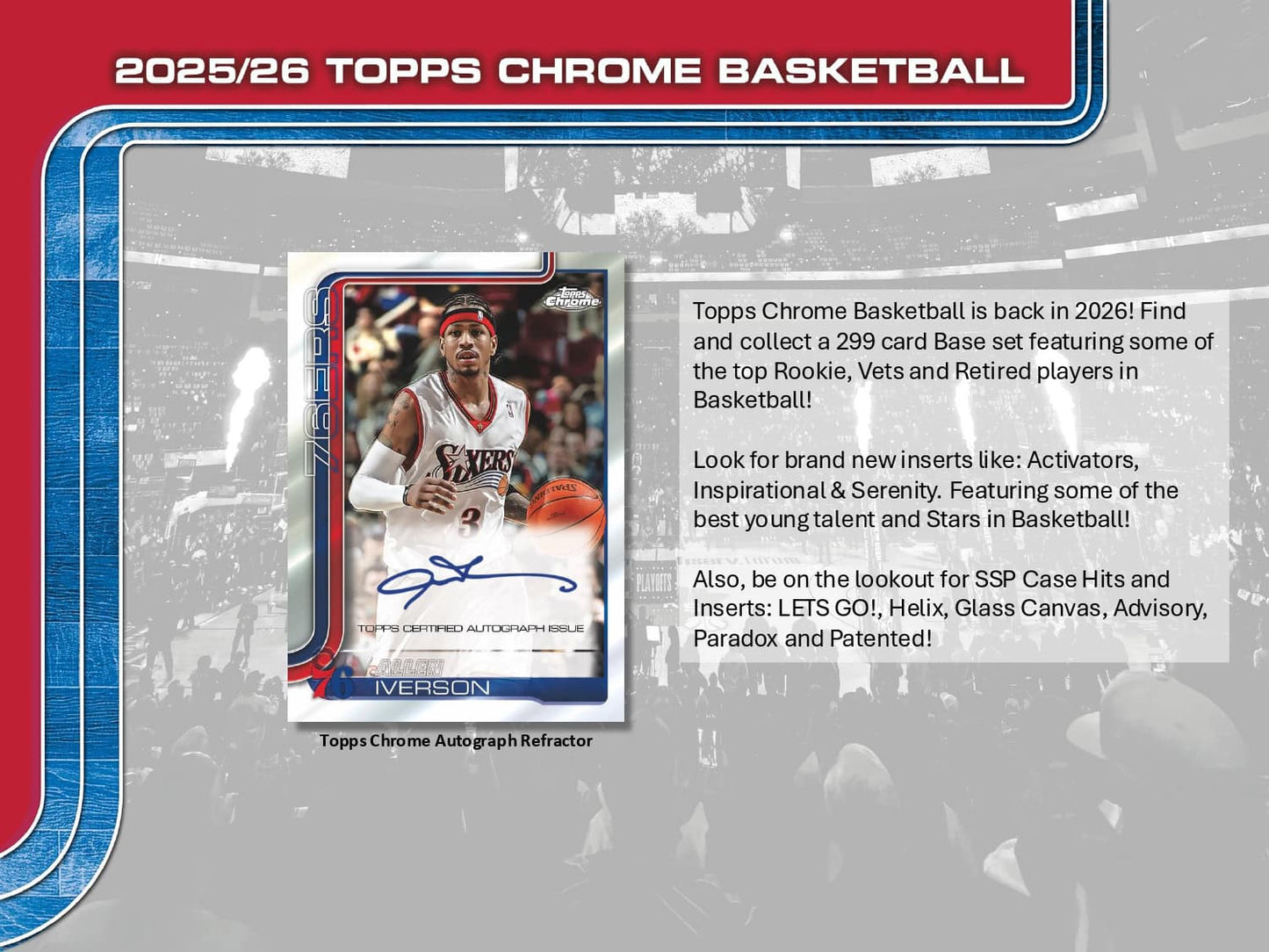 2025/26 Topps Chrome Basketball Autograph Refractor