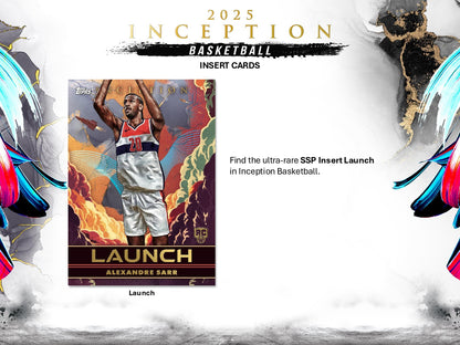 2024-25 Topps Inception Basketball Hobby Box Alexander Sarr SSP Insert Launch