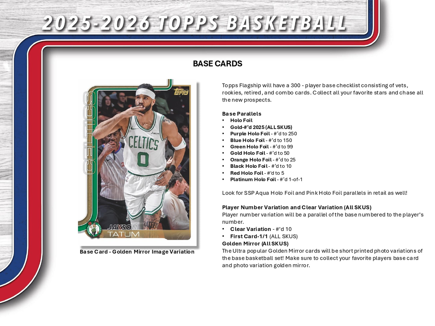 2025/26 Topps Chrome Basketball Mega Box Jayson Tatum