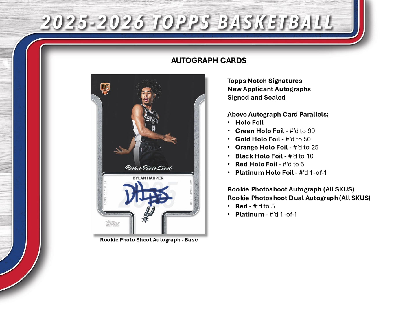 2025/26 Topps Chrome Basketball Mega Box Dyla Harper Autograph