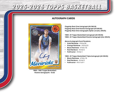 2025/26 Topps Chrome Basketball Mega Box Cooper Flag Autograph