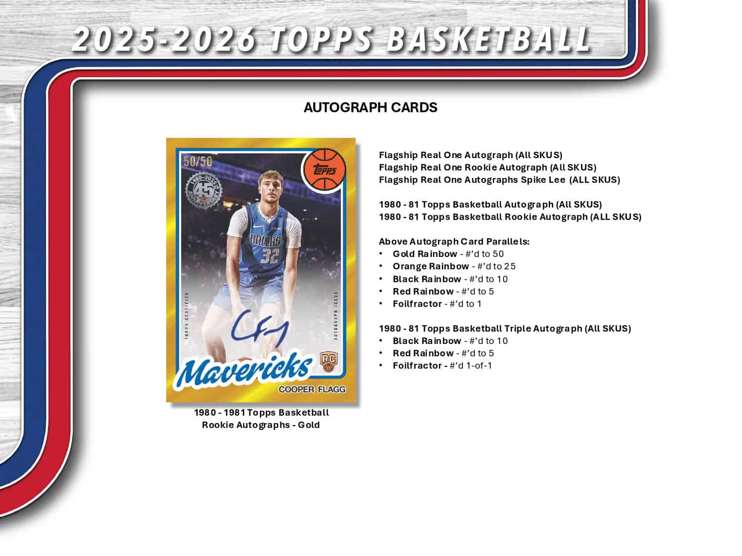 2025/26 Topps Basketball Value Box Exclusive Card