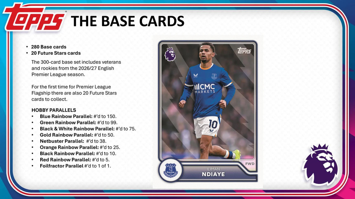 2026/27 Topps Premier League Soccer Base Cards