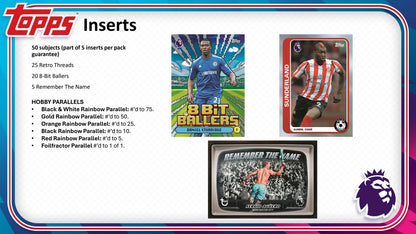 2026/27 Topps Premier League Soccer Parallels Cards