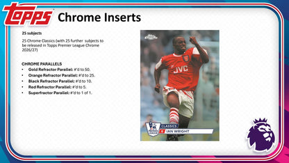 2026/27 Topps Premier League Soccer Chrome Inserts