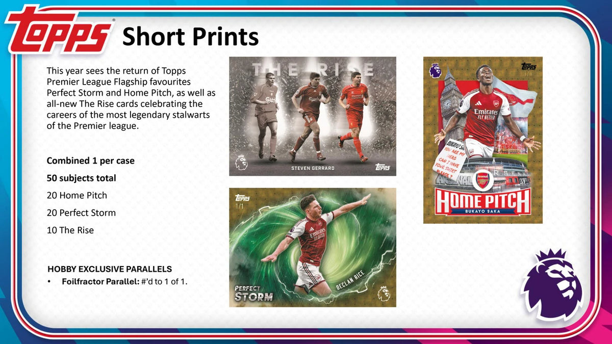 2026/27 Topps Premier League Soccer  Short Prints Cards