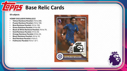 2026/27 Topps Premier League Soccer Base Relic Cards
