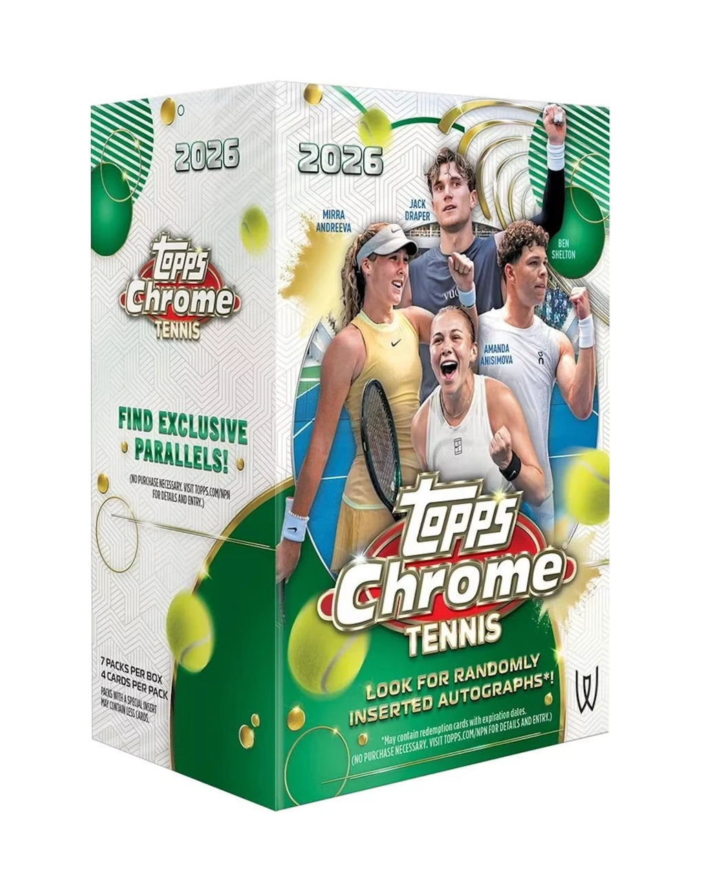 2026 Topps Chrome Tennis Value Box 