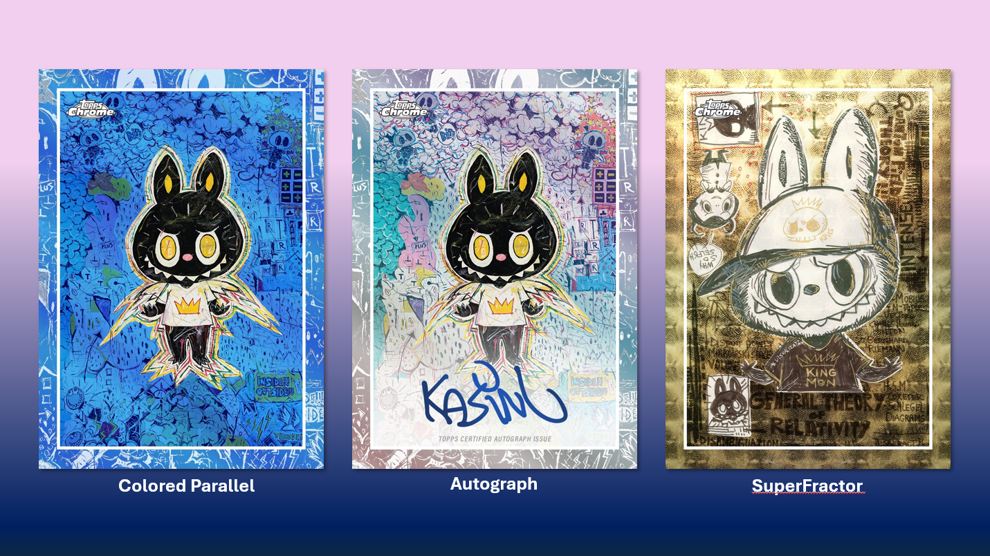 2025 Topps Labubu Chrome 10th Anniversary Hobby Box Variant Card