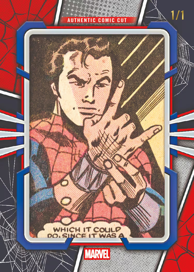 2026 Topps Marvel Mint Authentic Comic Cut Spider-Man