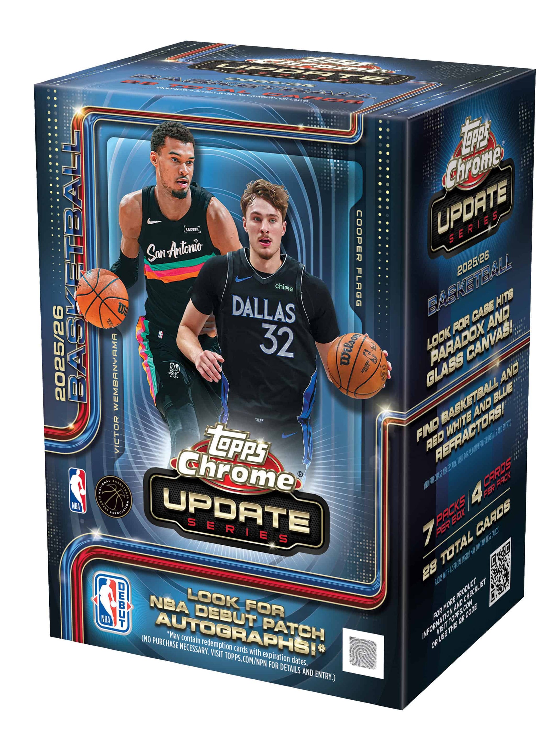 2025/26 Topps Chrome Update Series Basketball Value Box