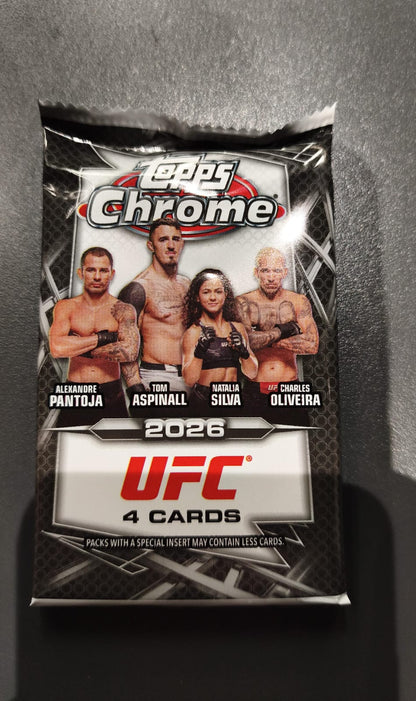 2026 Topps Chrome UFC Value Pack (4 Cards Per Pack)