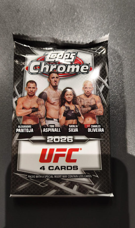 2026 Topps Chrome UFC Value Pack (4 Cards Per Pack)